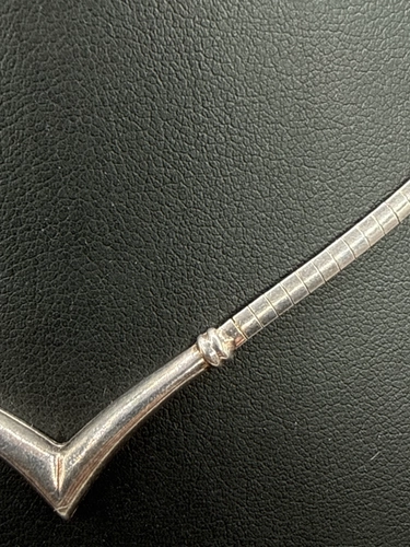 Sterling silver choker necklace